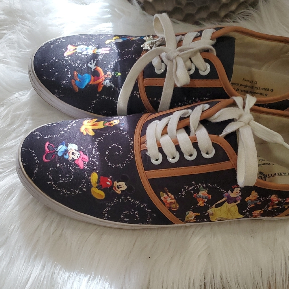 Bradley Exchange Disney Sneakers - Black with Colorful Characters - Picture 14 of 14